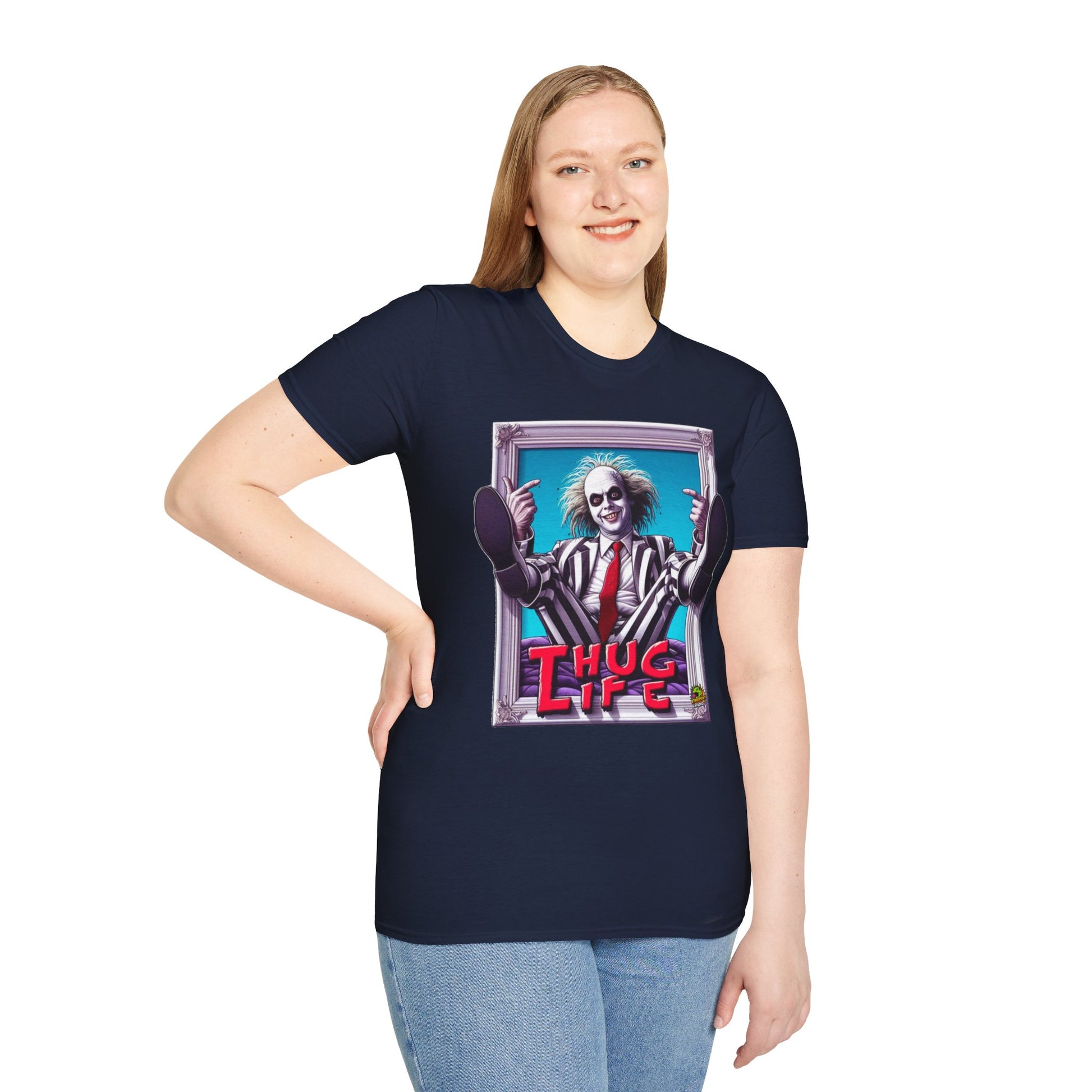 high-quality - Beetlejuice Shirt | Thug Life Halloween Graphic T-Shirt | Funny Beetlejuice Tee - premium material. perfect gift idea. Order yours now and stand out with this exclusive piece!