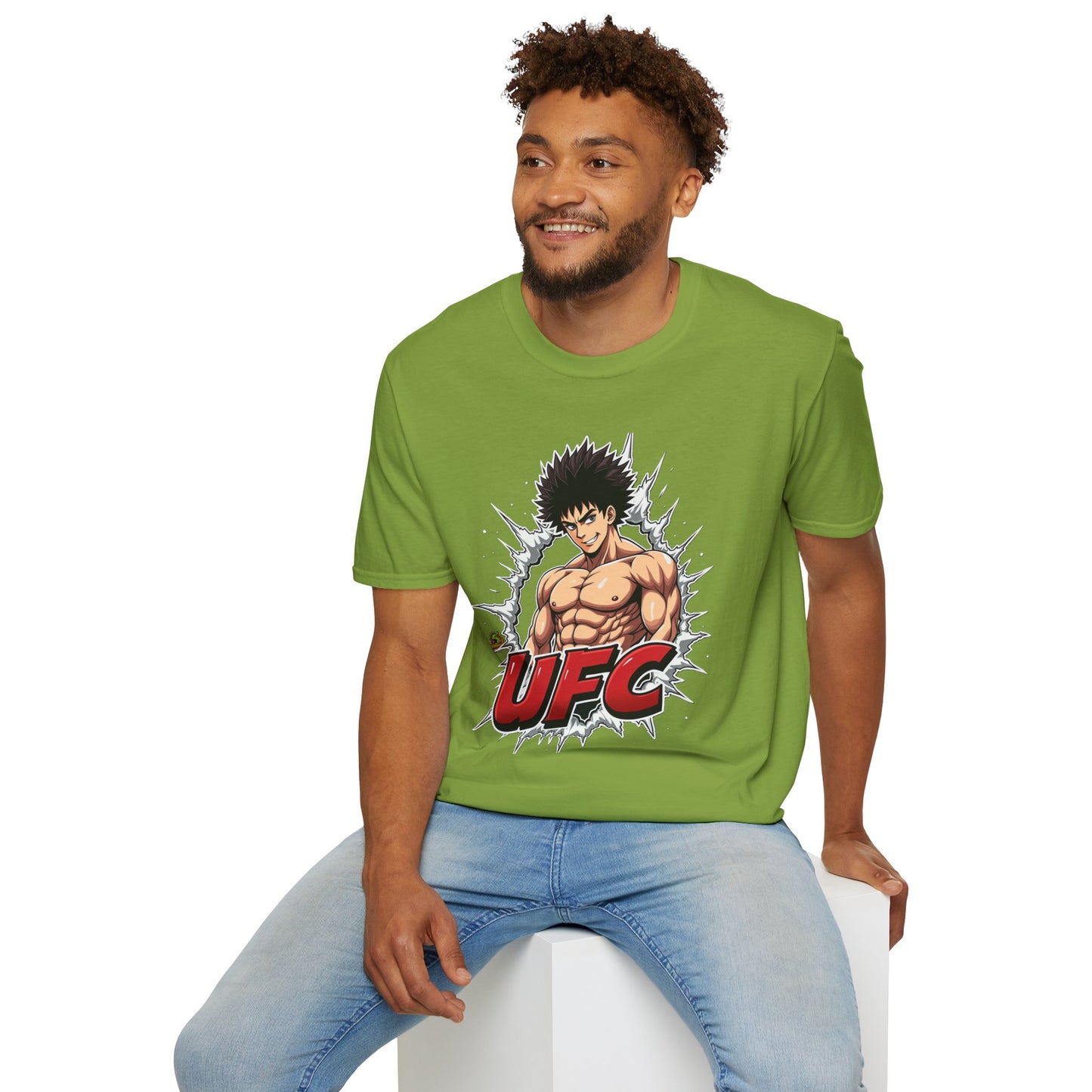 UFC T Shirt | Unleash Fierce Confidence | Motivational UFC Tee with Baki Anime Elements