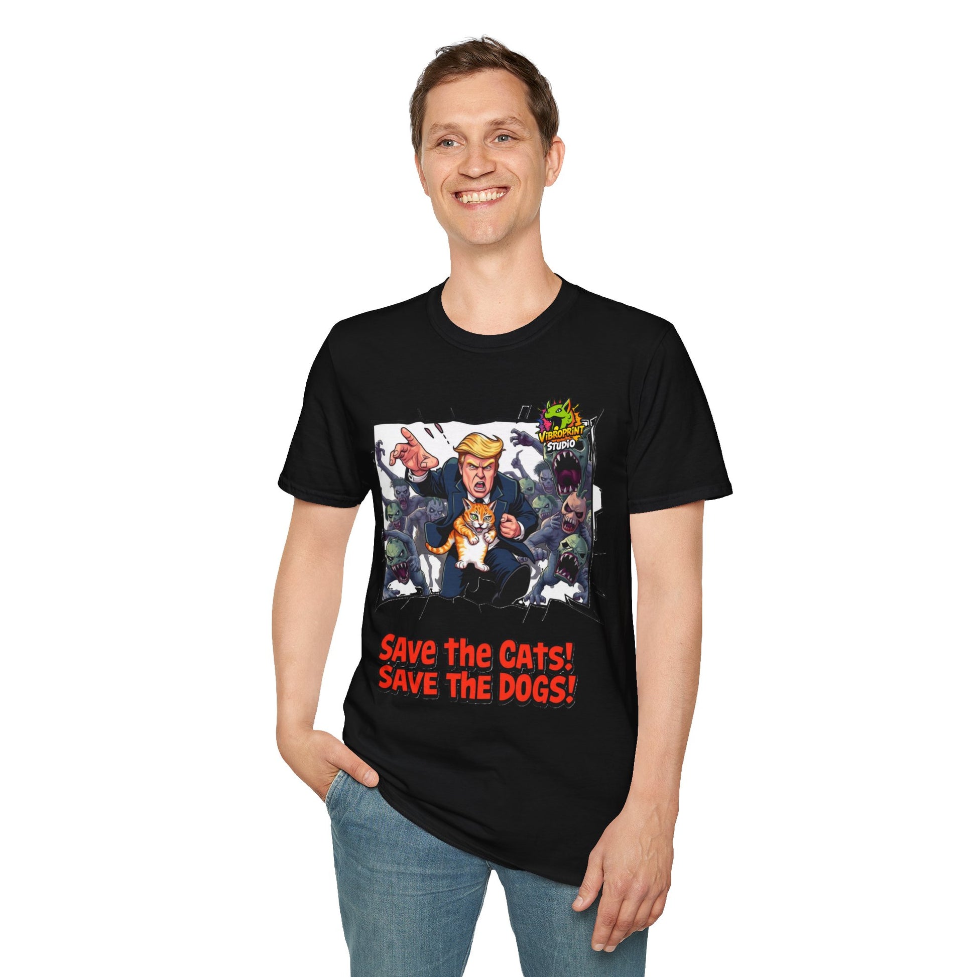 They're - They're Eating the Dogs Shirt | Trump Election Humor Tee | Funny Political T-Shirt - custom-made. limited stock. Order yours now and stand out with this exclusive piece!