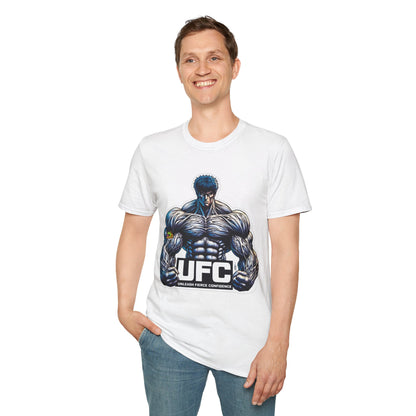 Anime - UFC T Shirt | Unleash Fierce Confidence | Motivational UFC Tee with Baki Anime Inspiration for Gym - custom-made. limited stock. Order yours now and stand out with this exclusive piece!