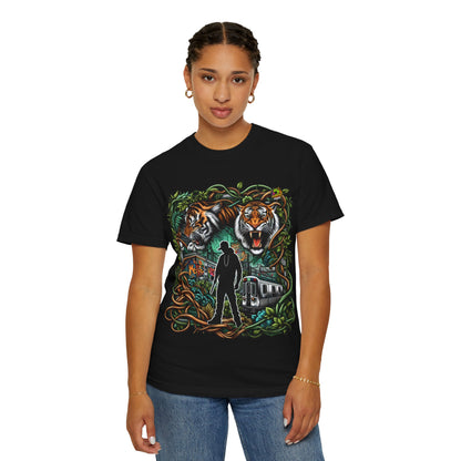 Urban - Urban Jungle Beats Rapper Merch | Hip-Hop City & Nature Fusion T-Shirt Design - custom-made. limited stock. Order yours now and stand out with this exclusive piece!