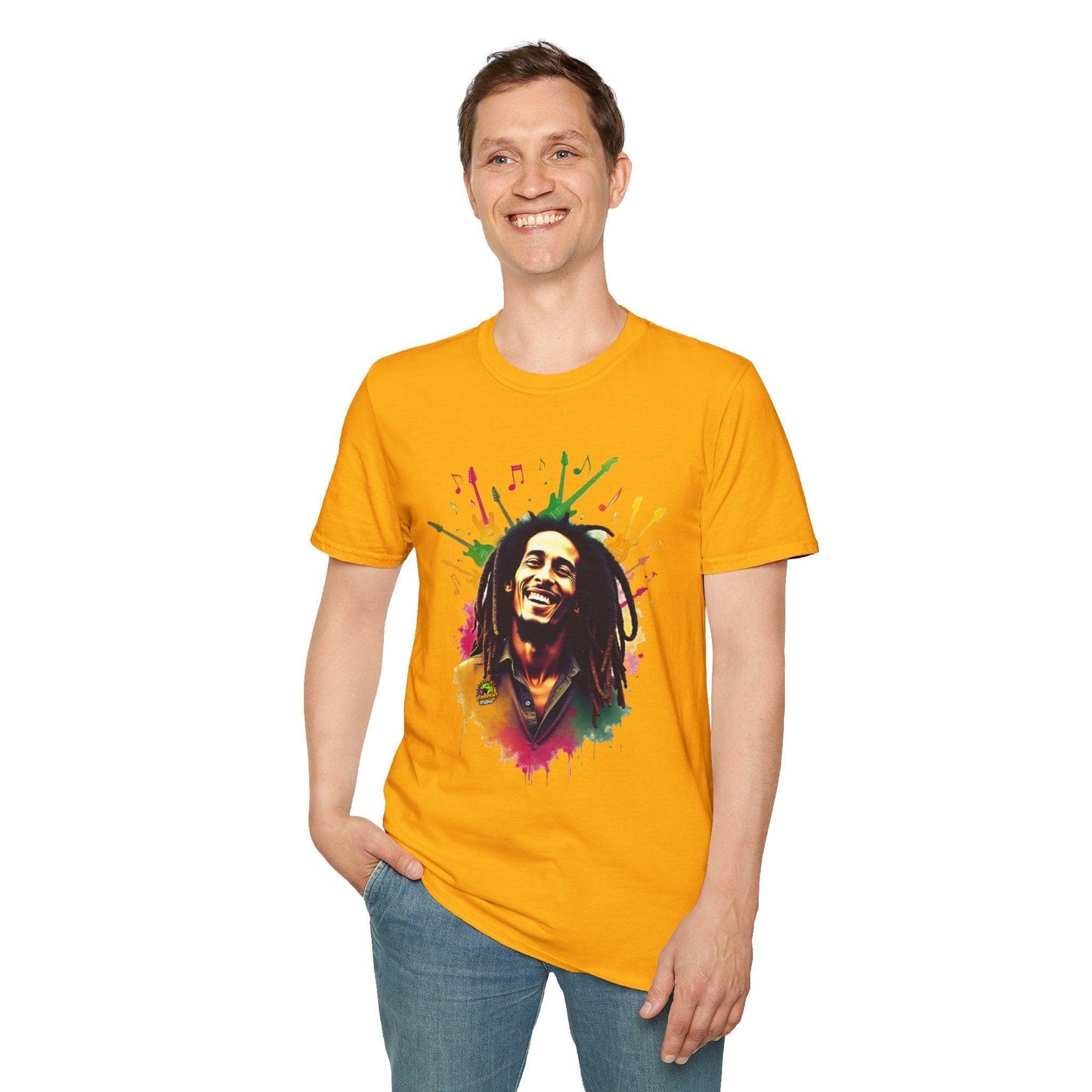 '- - Bob Marley T-Shirt - Vibrant Rasta Energy - premium material. perfect gift idea. Order yours now and stand out with this exclusive piece!