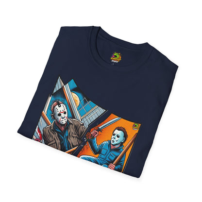 product - Michael Myers Vintage Shirt | Jason & Michael Halloween Picnic Tee - custom-made. limited stock. Order yours now and stand out with this exclusive piece!