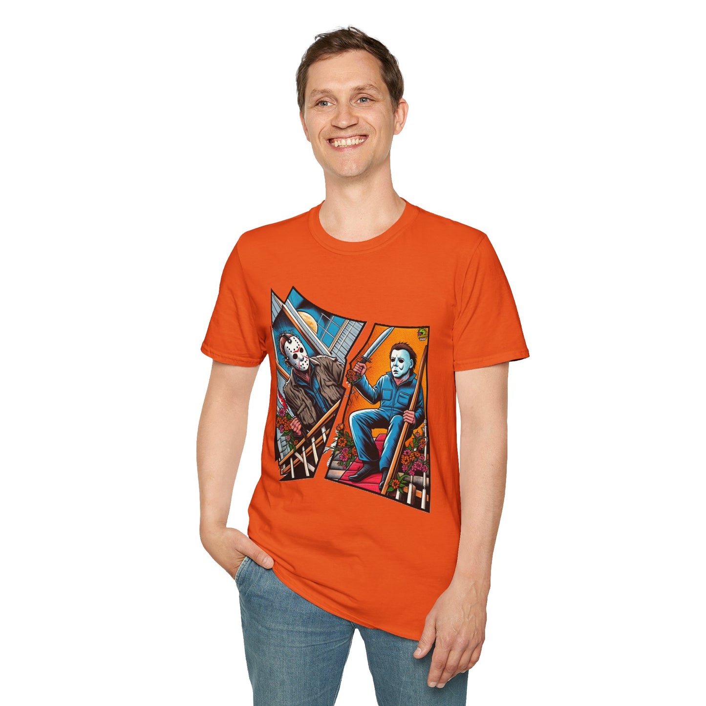 Michael Myers Vintage Shirt | Jason & Michael Halloween Picnic Tee