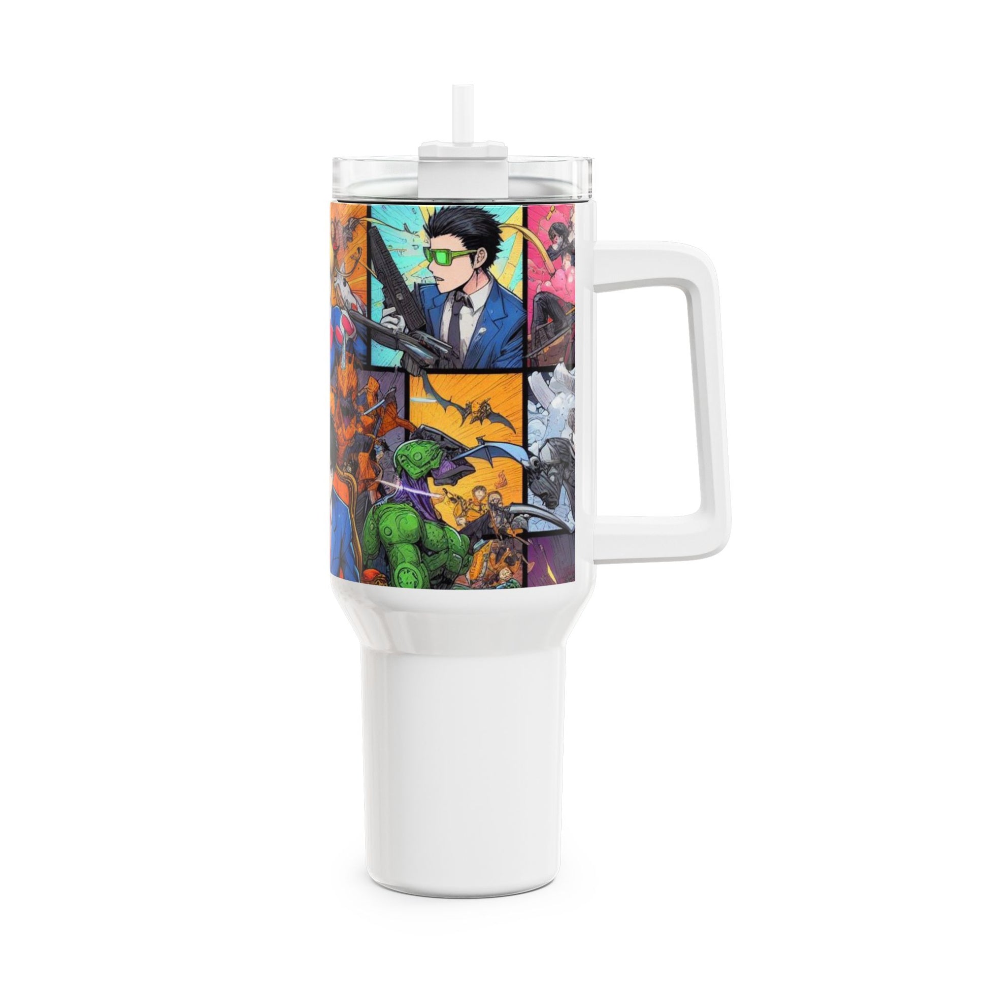 Cartoon - Stanley Tumbler | Geeky Drinkware for Anime Fans | Colorful Cartoon Tumbler for Gamers - custom-made. perfect gift idea. Order yours now and stand out with this exclusive piece!