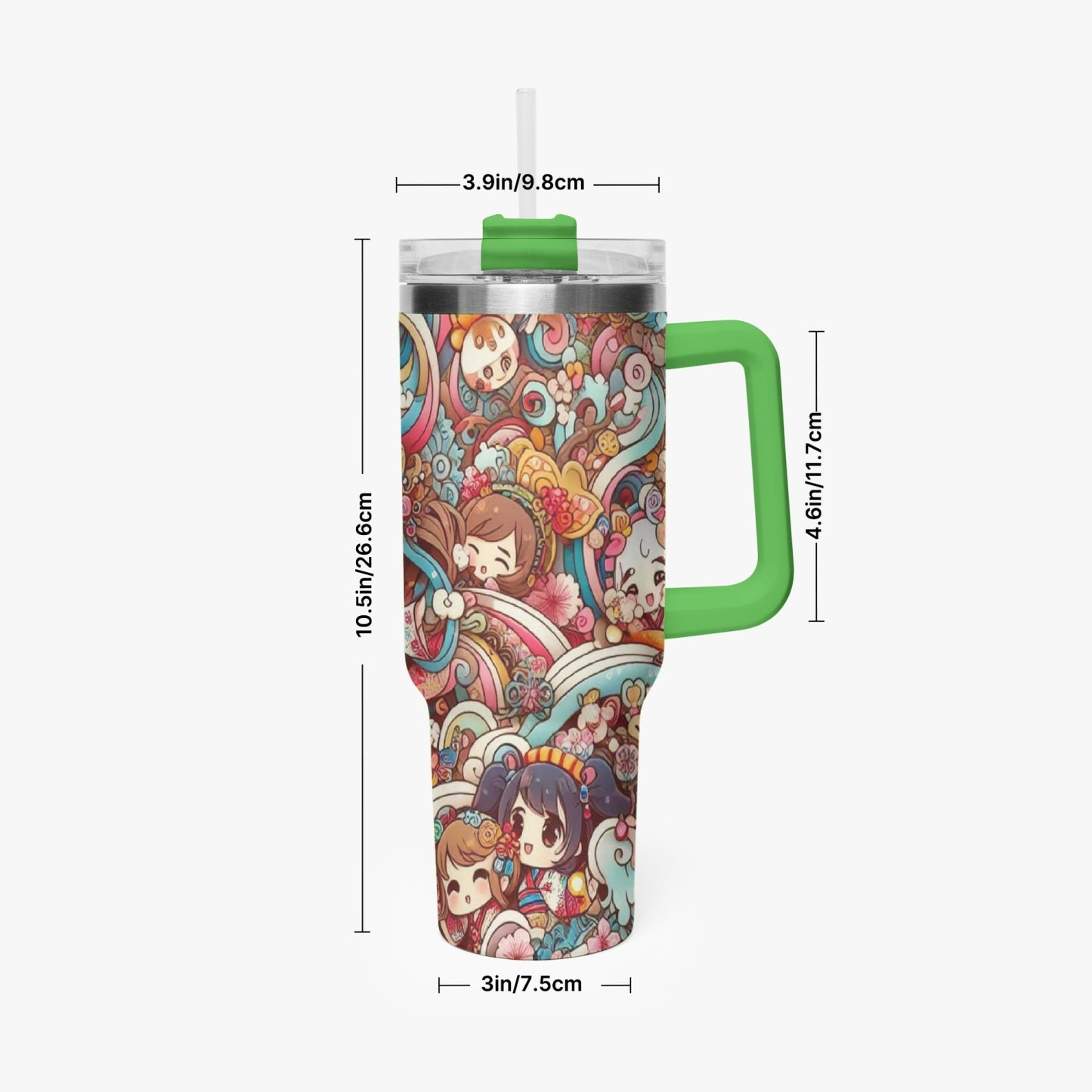 Book - Stanley cup - Car Tumbler Cup 40oz, Anime & Retro Comic Book Style Insulated Mug, Colorful Superhero Design - premium material. perfect gift idea. Order yours now and stand out with this exclusive piece!