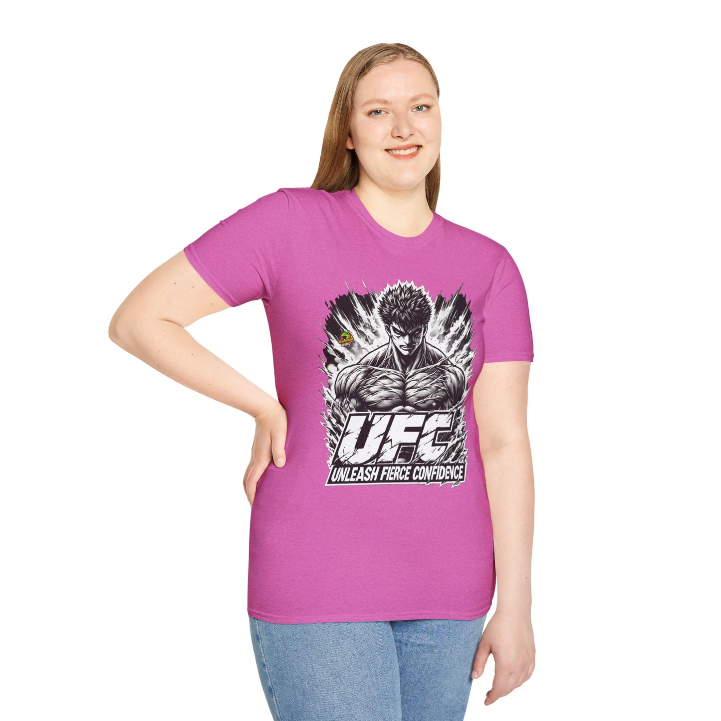 UFC T Shirt | Unleash Fierce Confidence | UFC Tee with Baki Anime T Shirt Motivation