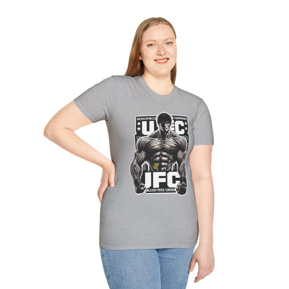 UFC T Shirt | Unleash Fierce Confidence | UFC Tee with Baki Anime Strength for Fitness Enthusiasts