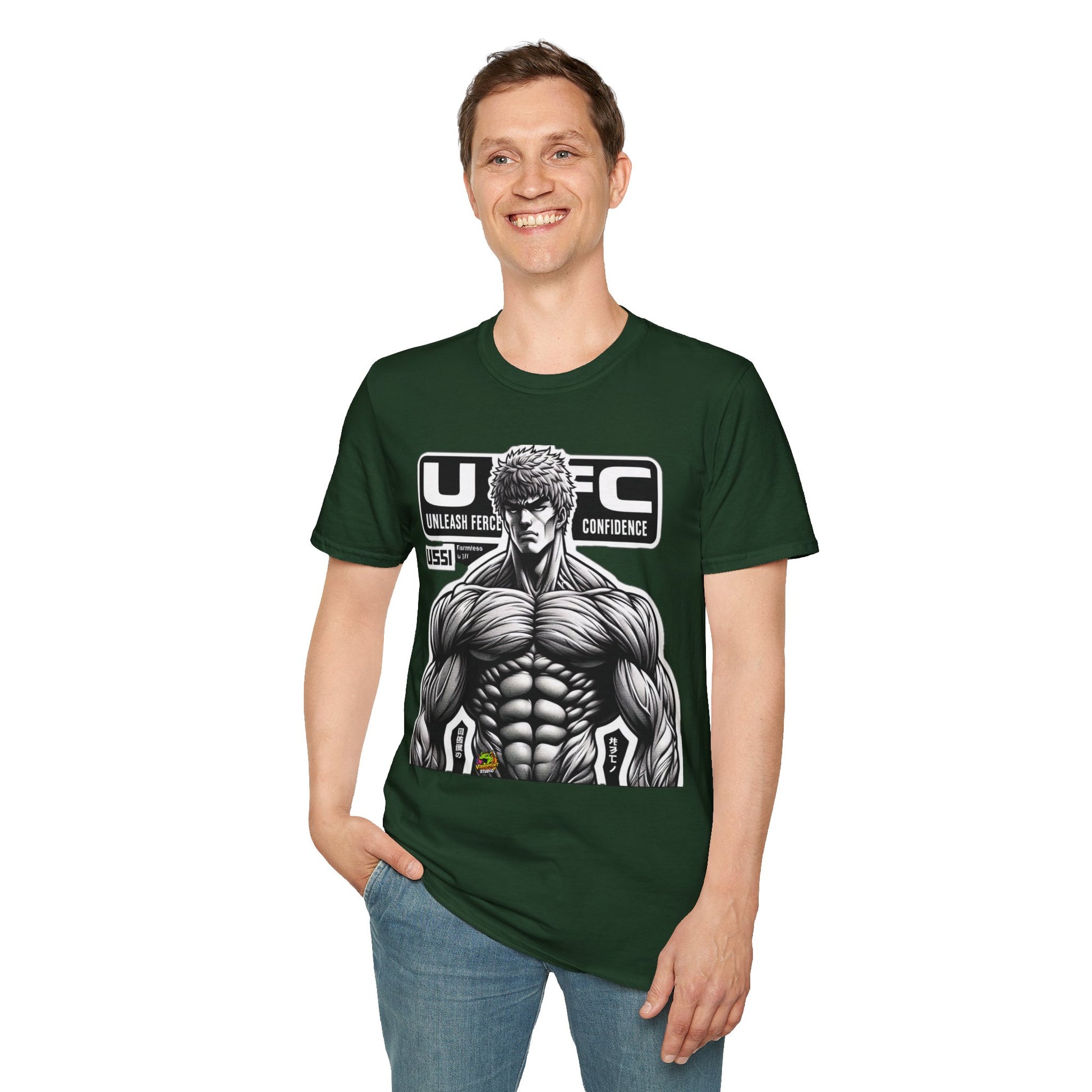 Unleash - UFC T Shirt | Unleash Fierce Confidence | UFC Tee Inspired by Baki Anime T Shirt for Fitness Lovers - premium material. perfect gift idea. Order yours now and stand out with this exclusive piece!