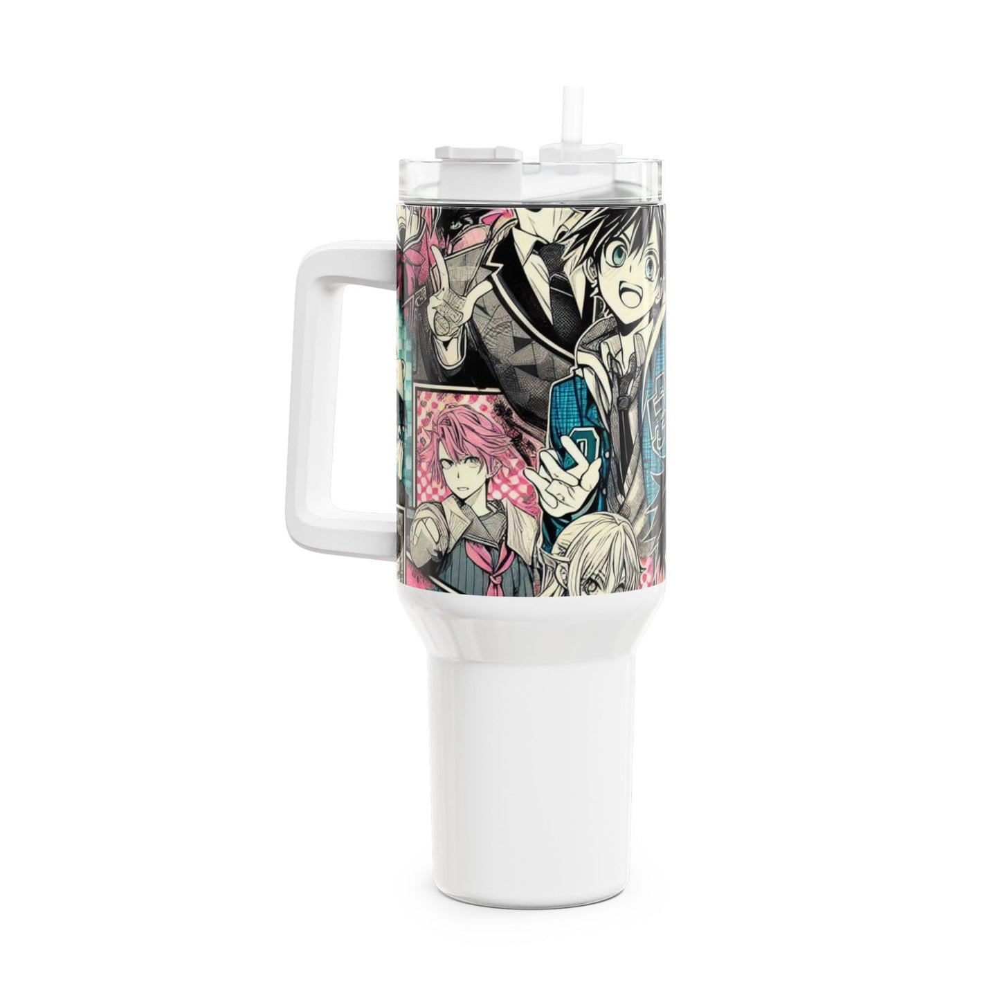 Colorful - Stanley cup | Geeky Cartoon Drinkware | Colorful Anime Tumbler for Fans - custom-made. perfect gift idea. Order yours now and stand out with this exclusive piece!