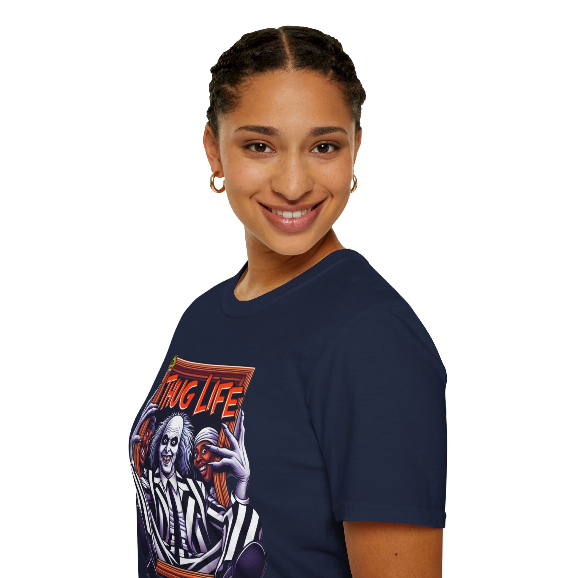 Halloween - Beetlejuice Shirt | Thug Life Graphic Tee | Funny Halloween Beetlejuice T-Shirt - custom-made. limited stock. Order yours now and stand out with this exclusive piece!