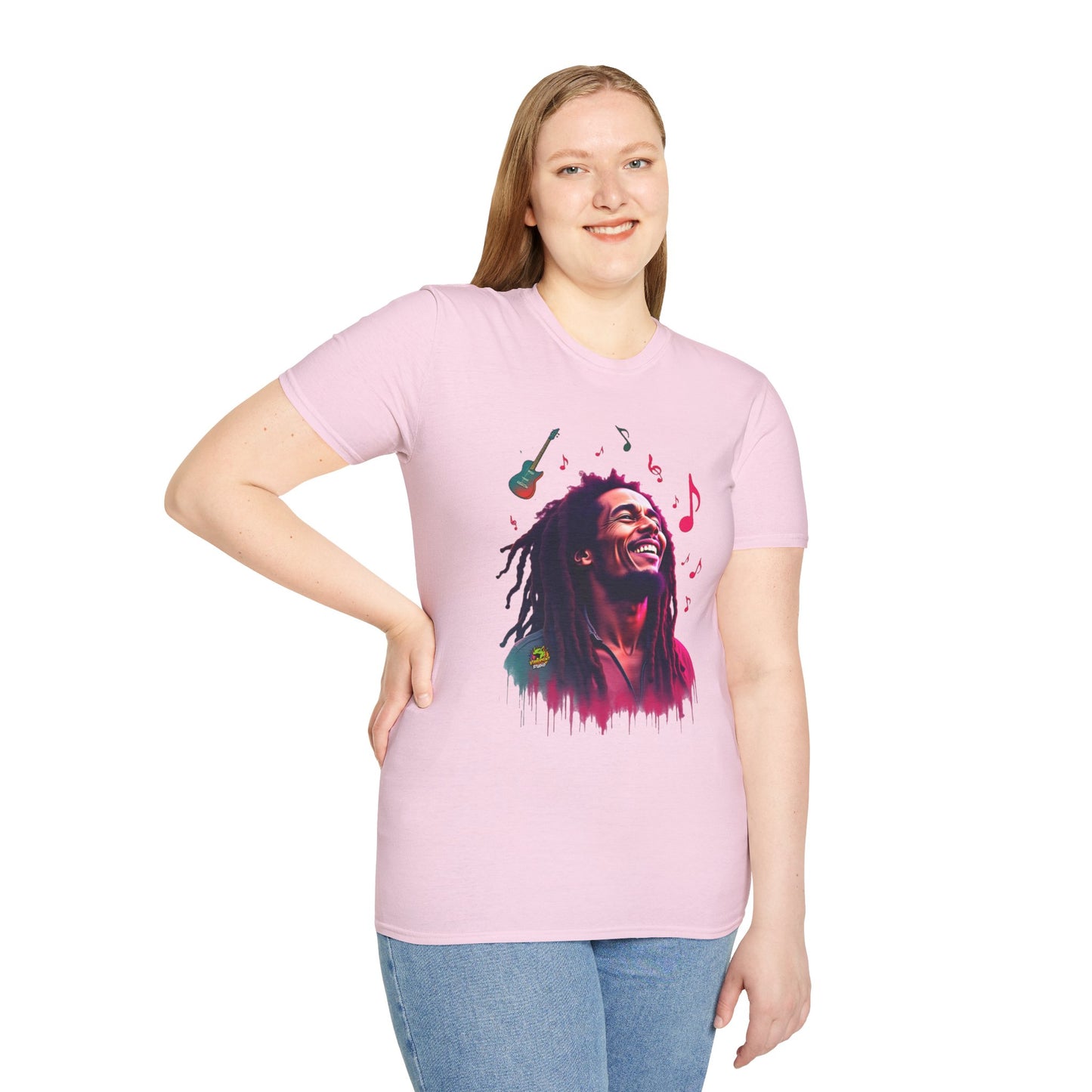 Bob Marley T-Shirt - Vibrant Rasta Revolution - VibroPrint Studio