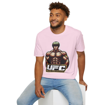 UFC T Shirt | Unleash Fierce Confidence | UFC Tee with Baki Anime Elements for Athletes