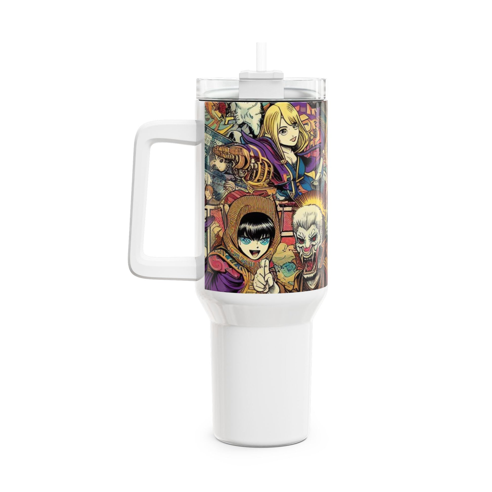 and - Stanley cup | Colorful Geek Drinkware for Anime and Comics Fans | Cartoon Tumbler - premium material. limited stock. Order yours now and stand out with this exclusive piece!