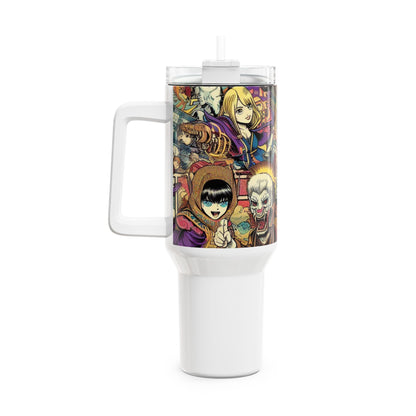 and - Stanley cup | Colorful Geek Drinkware for Anime and Comics Fans | Cartoon Tumbler - premium material. limited stock. Order yours now and stand out with this exclusive piece!