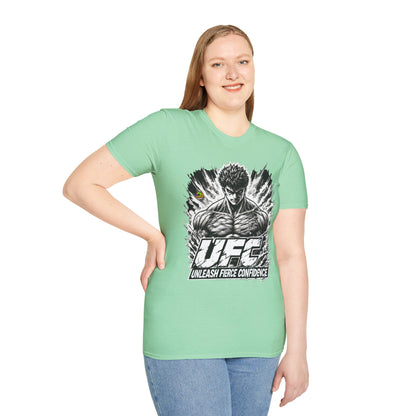 UFC T Shirt | Unleash Fierce Confidence | UFC Tee with Baki Anime T Shirt Motivation