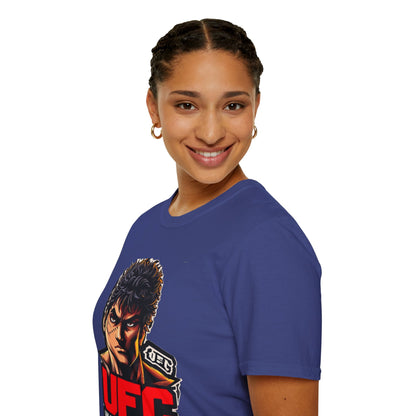 UFC T Shirt | Unleash Fierce Confidence | Motivational UFC Tee with Baki Anime Elements