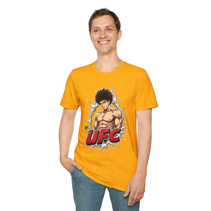 UFC T Shirt | Unleash Fierce Confidence | Motivational UFC Tee with Baki Anime Elements