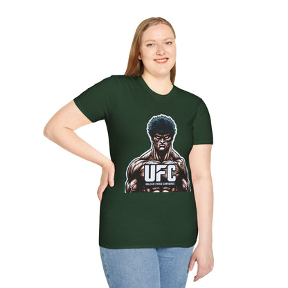 UFC T Shirt | Unleash Fierce Confidence | UFC Tee with Baki Anime Motivation for Fitness