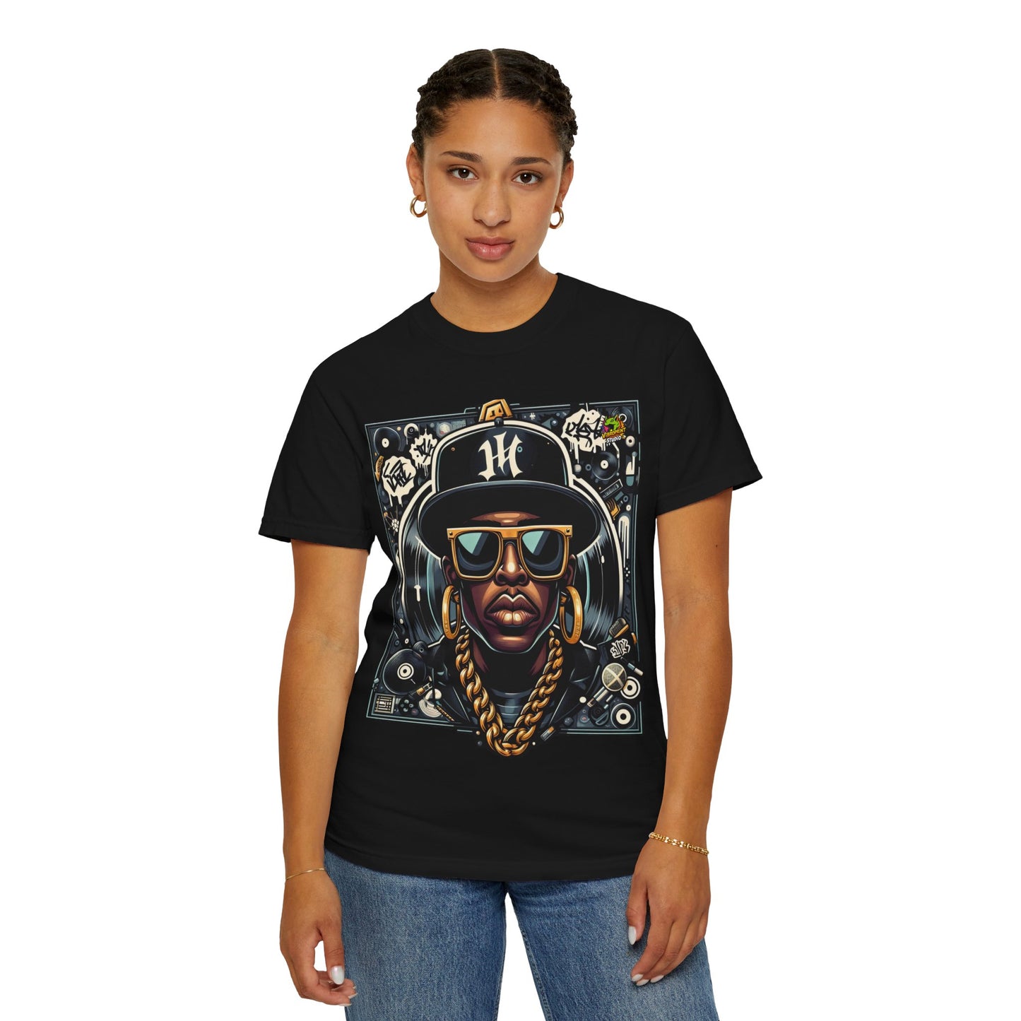 Hip-Hop - Bold Hip-Hop Icon Rapper Merch | Caricature Style Urban T-Shirt Design - custom-made. limited stock. Order yours now and stand out with this exclusive piece!