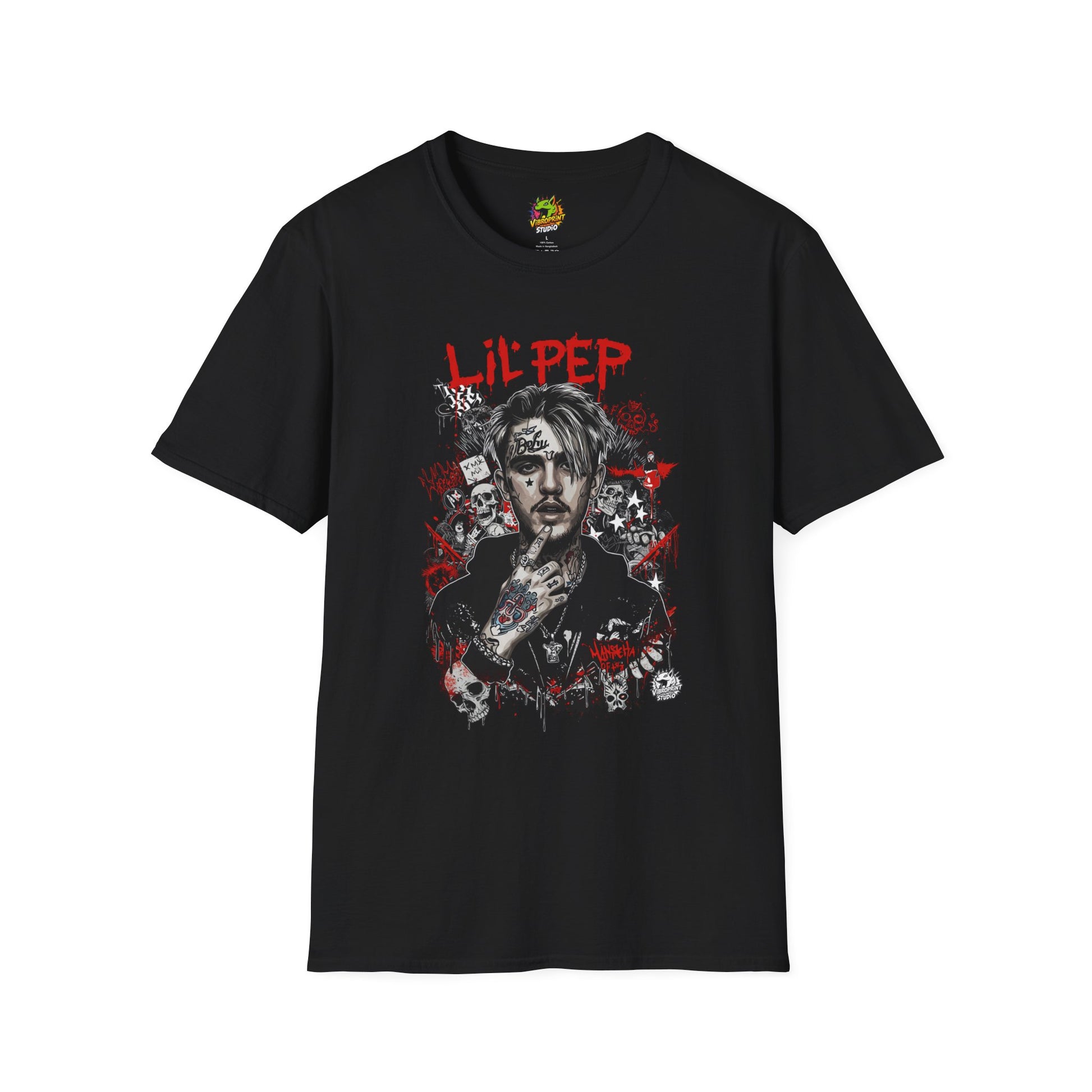 Lil Peep Merch T-Shirt - Original Vibroprint Studio Design Goth Emo Sadboy Clothing