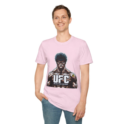 UFC T Shirt | Unleash Fierce Confidence | UFC Tee with Baki Anime Motivation for Fitness