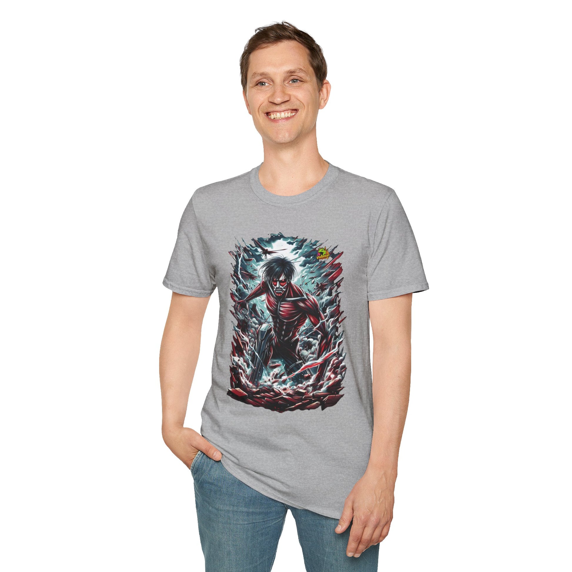 high-quality - Eren Yeager Titan’s Awakening Tee | Attack on Titan Shirt | Shingeki - premium material. limited stock. Order yours now and stand out with this exclusive piece!