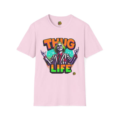 Spooky - Beetlejuice Shirt | Spooky Thug Life Tee | Halloween Beetlejuice Graphic Shirt Women - custom-made. perfect gift idea. Order yours now and stand out with this exclusive piece!