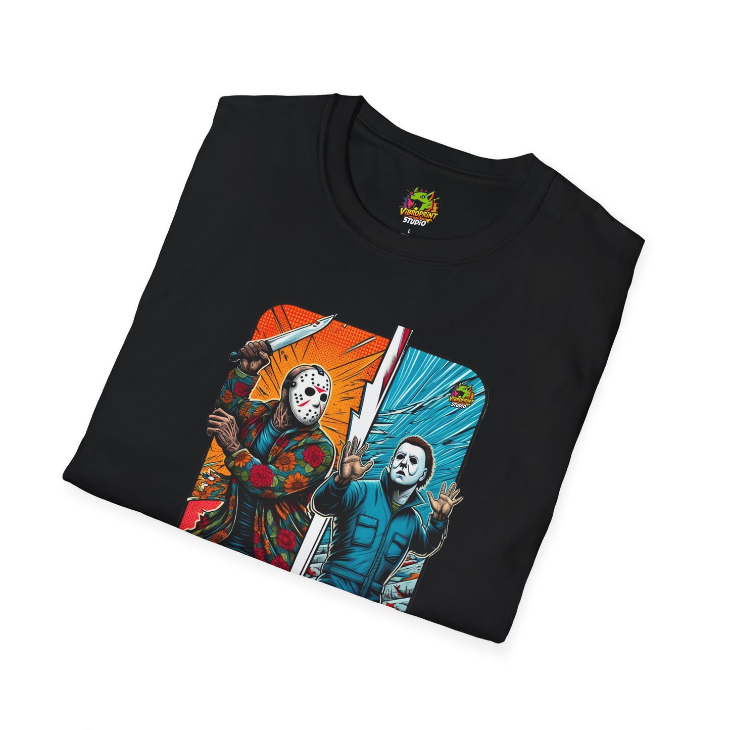 product - Jason Voorhees & Michael Myers Funny Horror Tee | Halloween Shirt - premium material. limited stock. Order yours now and stand out with this exclusive piece!