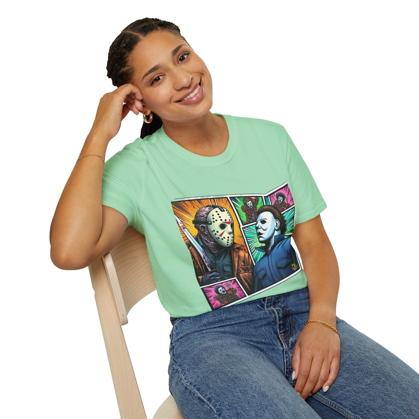 Jason Voorhees & Michael Myers Shirt | Funny Vintage Halloween Tee