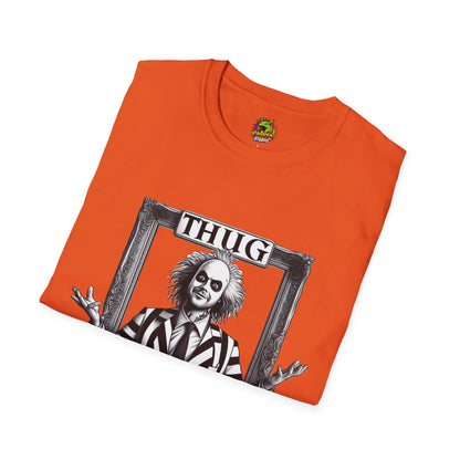 exclusive - Beetlejuice Shirt | Thug Life Halloween T-Shirt | Beetlejuice Costume Tee with Attitude - custom-made. perfect gift idea. Order yours now and stand out with this exclusive piece!