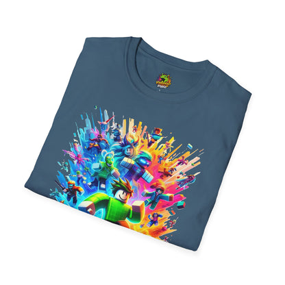 product - Cool Roblox Gamer Tee for Boys & Girls | Roblox Adventure Shirt | Roblox Graphic T-Shirt | Fun Gift for Roblox Lovers - premium material. limited stock. Order yours now and stand out with this exclusive piece!