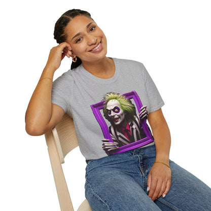 T-Shirt - Beetlejuice Shirt | Halloween Horror Graphic Tee | Classic Beetlejuice Movie Design | Funny Halloween T-Shirt - custom-made. perfect gift idea. Order yours now and stand out with this exclusive piece!