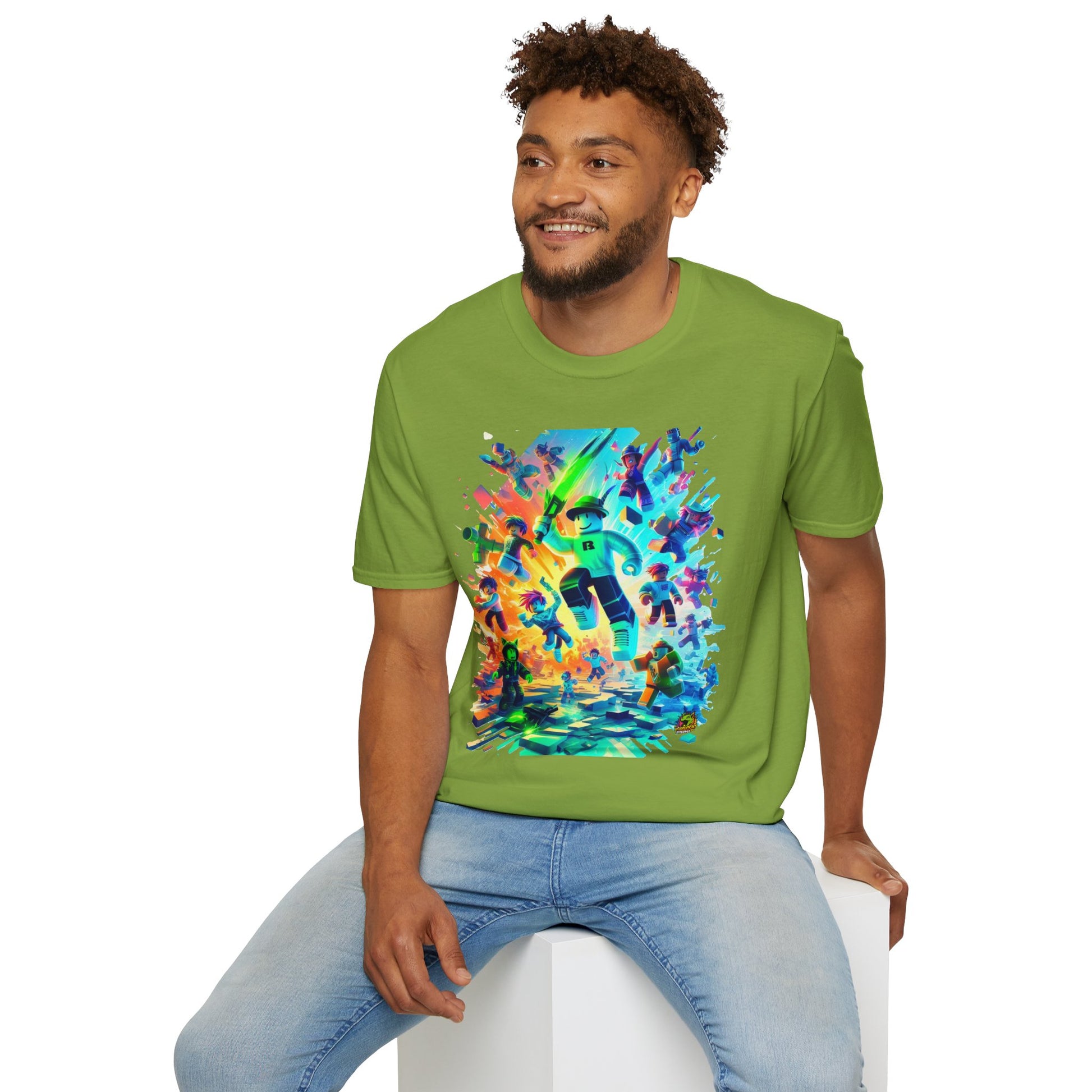 handcrafted - Trendy Roblox Graphic T-Shirt for Boys & Girls | Roblox Clothing for Kids | Roblox Game Inspired Tee | Roblox Gift Idea - Order yours now and stand out with this exclusive piece!