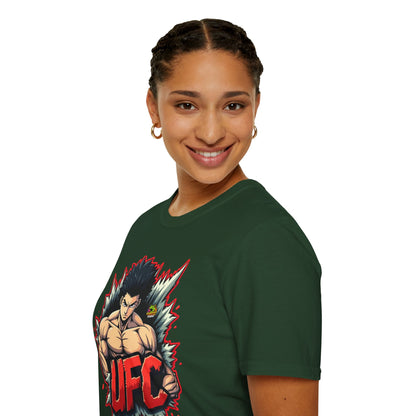 UFC T Shirt | Unleash Fierce Confidence | UFC Tee with Baki Anime Inspiration for Gym