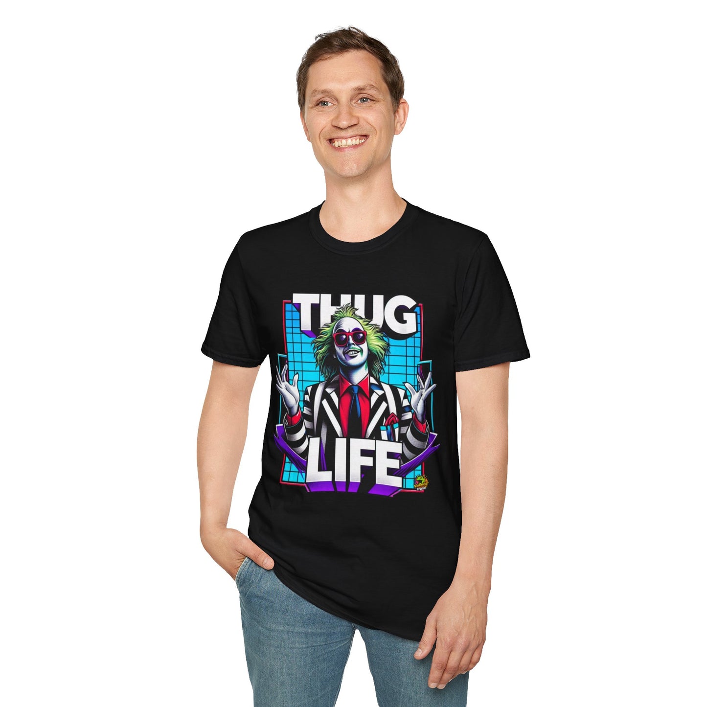 T-Shirt - Beetlejuice Shirt | Funny Thug Life Graphic Tee | Halloween Beetlejuice T-Shirt for Men & Women - premium material. perfect gift idea. Order yours now and stand out with this exclusive piece!