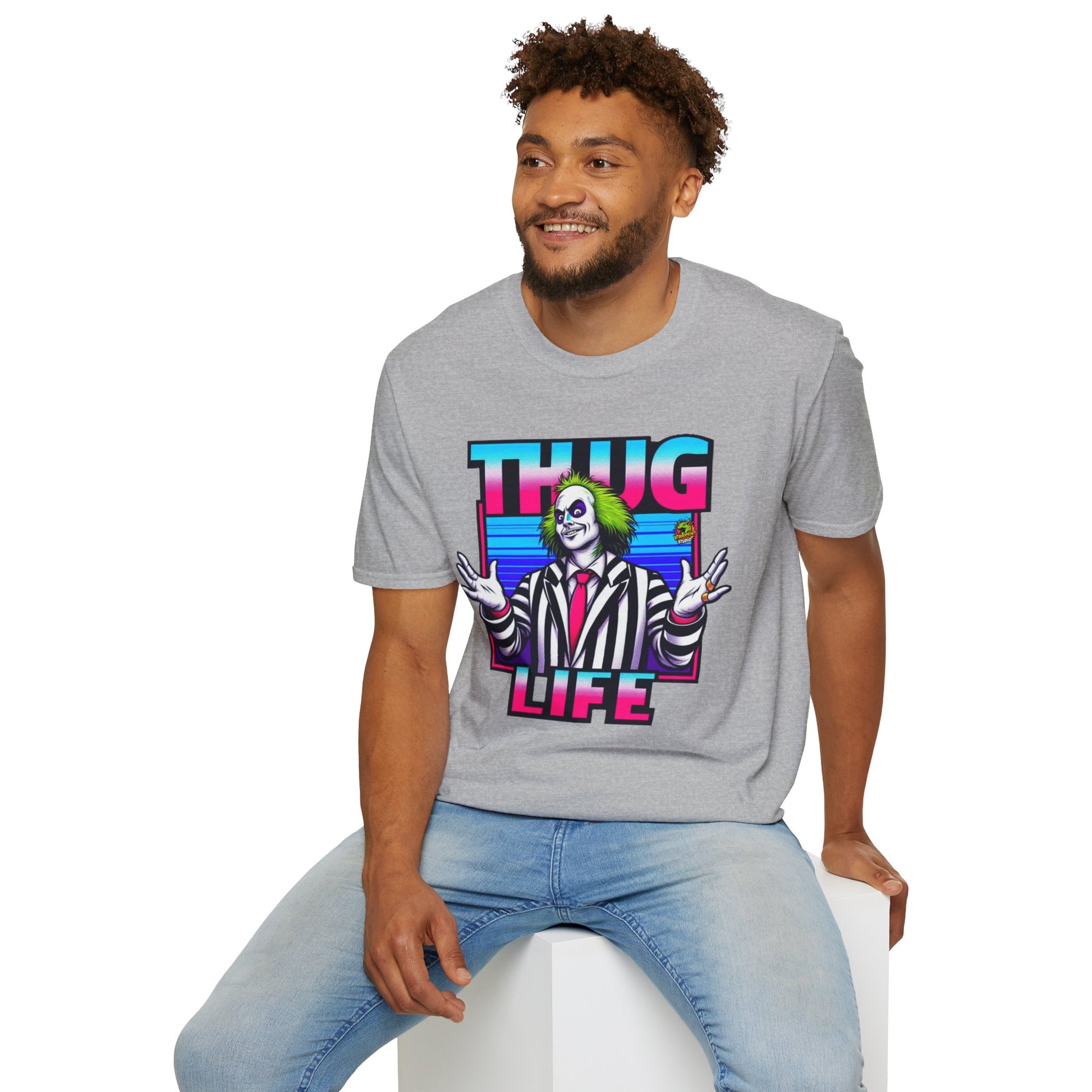 for - Beetlejuice Shirt | Spooky Thug Life Tee | Halloween Beetlejuice Graphic Shirt for Men & Women - premium material. limited stock. Order yours now and stand out with this exclusive piece!