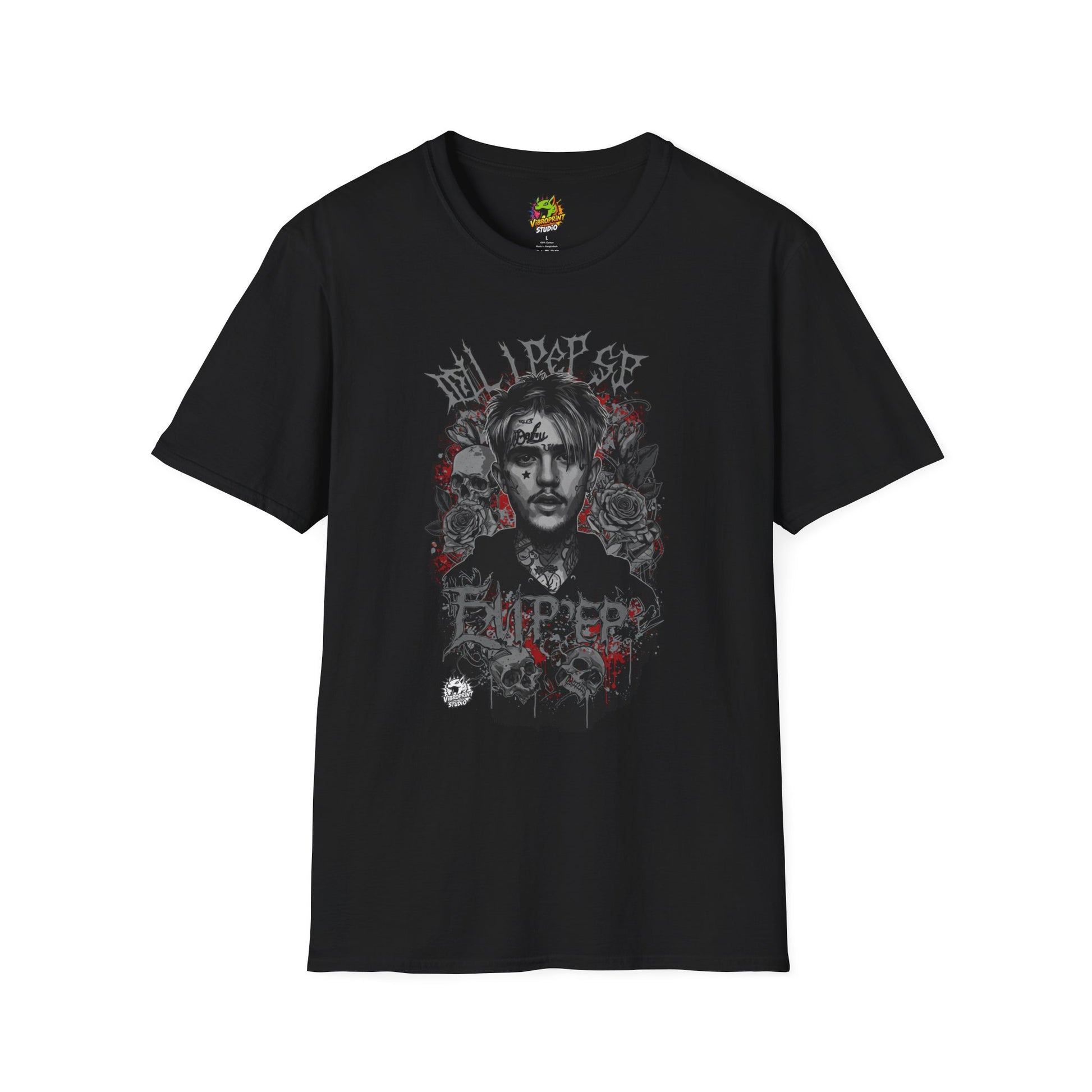 Lil Peep Merch T-Shirt - Original Vibroprint Studio Goth Emo Sadboy Design