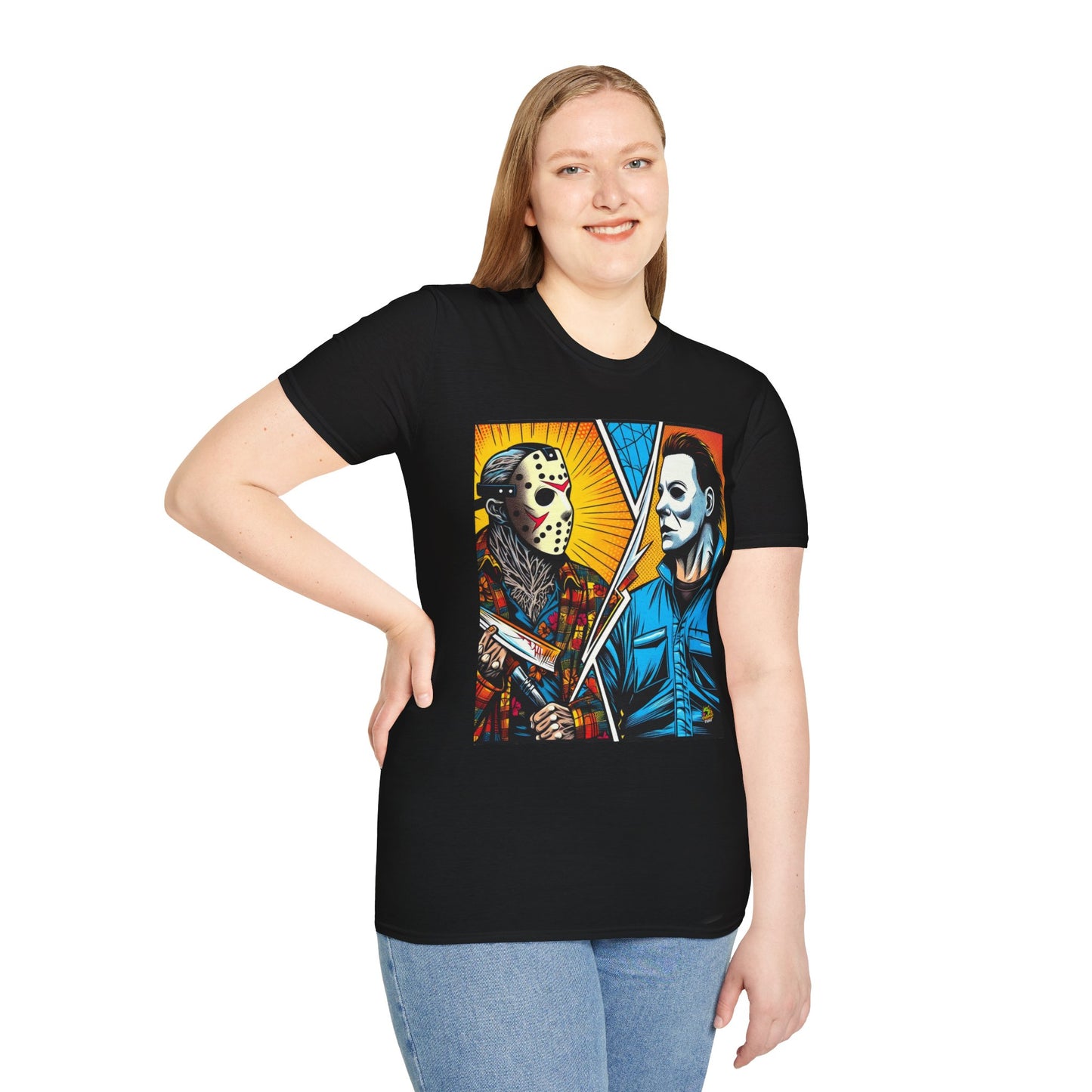 product - Jason & Michael Halloween Shirt | Funny Vintage Horror Tee - premium material. perfect gift idea. Order yours now and stand out with this exclusive piece!