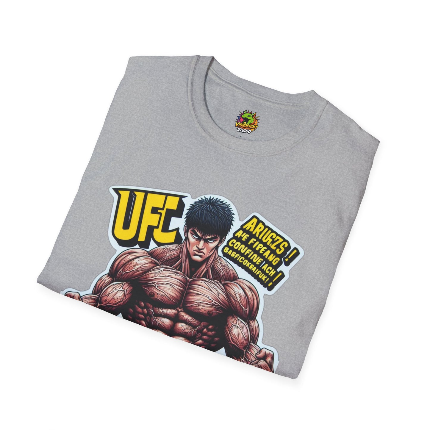 UFC T Shirt | Unleash Fierce Confidence | Motivational UFC Tee with Baki Anime Elements