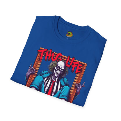 | - Beetlejuice Shirt | Thug Life Inspired Tee | Halloween Graphic T-Shirt | Spooky Beetlejuice Style - premium material. limited stock. Order yours now and stand out with this exclusive piece!