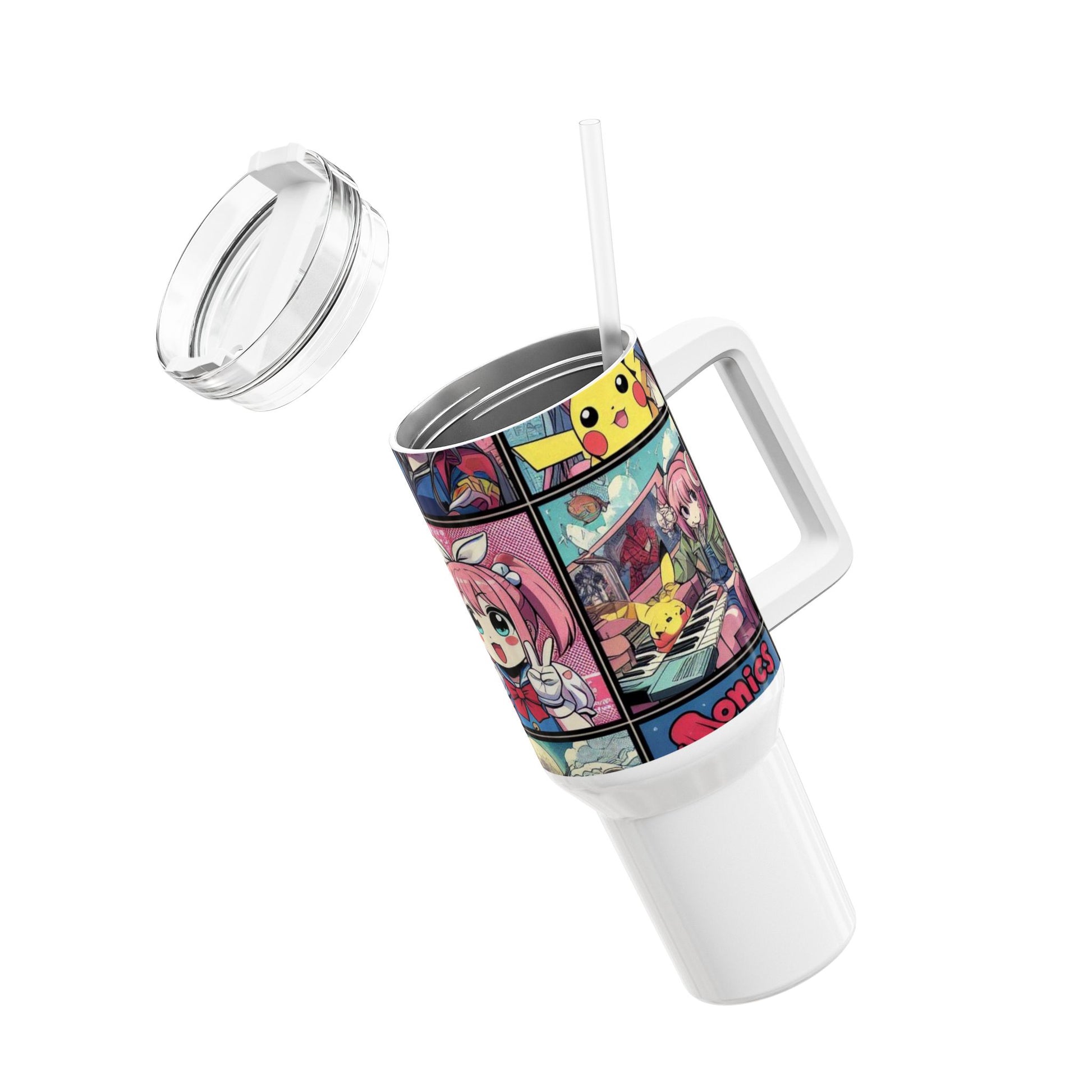 Comics - Stanley Tumbler | Colorful Anime and Comics Tumbler for Gamers | Geek Drinkware - premium material. limited stock. Order yours now and stand out with this exclusive piece!