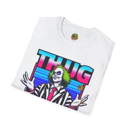 Women - Beetlejuice Shirt | Spooky Thug Life Tee | Halloween Beetlejuice Graphic Shirt for Men & Women - premium material. perfect gift idea. Order yours now and stand out with this exclusive piece!