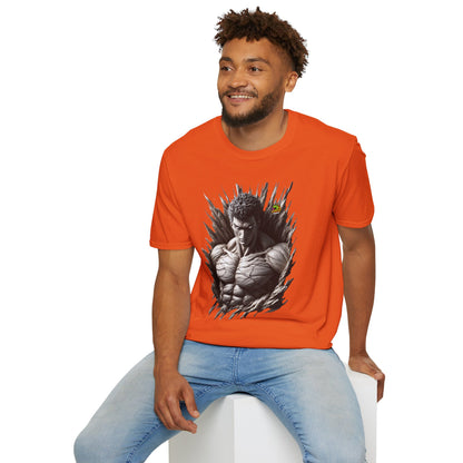 UFC T Shirt | Unleash Fierce Confidence | UFC Tee with Baki Anime Elements for Fitness Enthusiasts