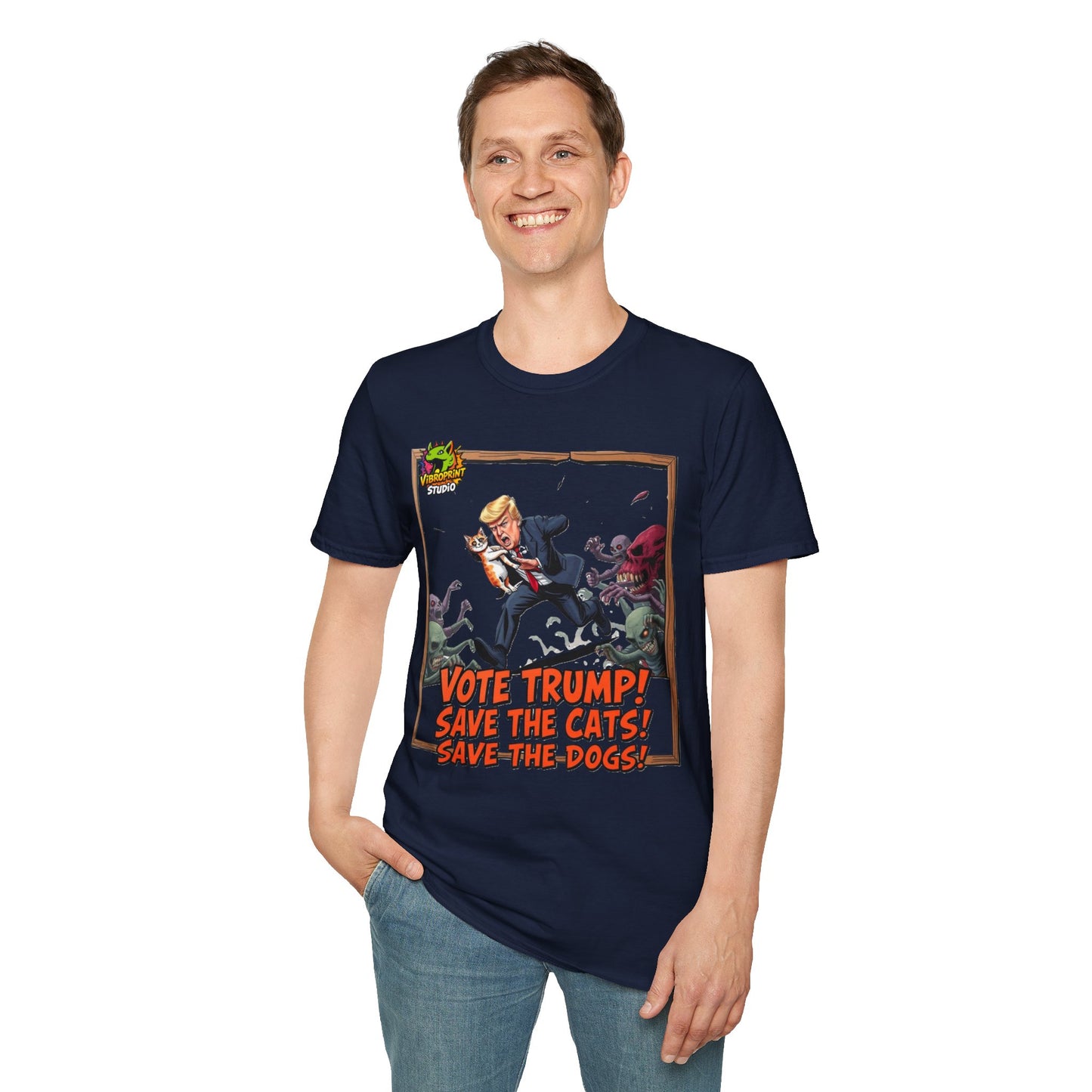 Graphic - They're Eating the Dogs Shirt | Political Humor Graphic Tee | Funny Trump Election Shirt - premium material. limited stock. Order yours now and stand out with this exclusive piece!