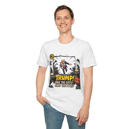 Trump - They're Eating the Dogs Tee | Trump Election Meme T-Shirt | Satirical Political Shirt - premium material. limited stock. Order yours now and stand out with this exclusive piece!