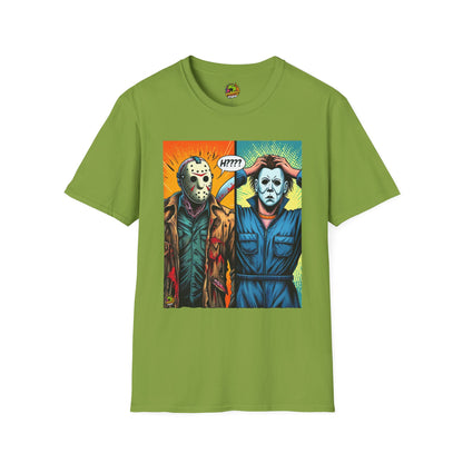 & - Jason Voorhees & Michael Myers Shirt | Funny Halloween Picnic Tee - custom-made. perfect gift idea. Order yours now and stand out with this exclusive piece!