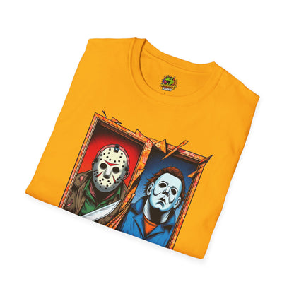 Michael Myers Vintage Tee | Jason Voorhees Funny Picnic Scene