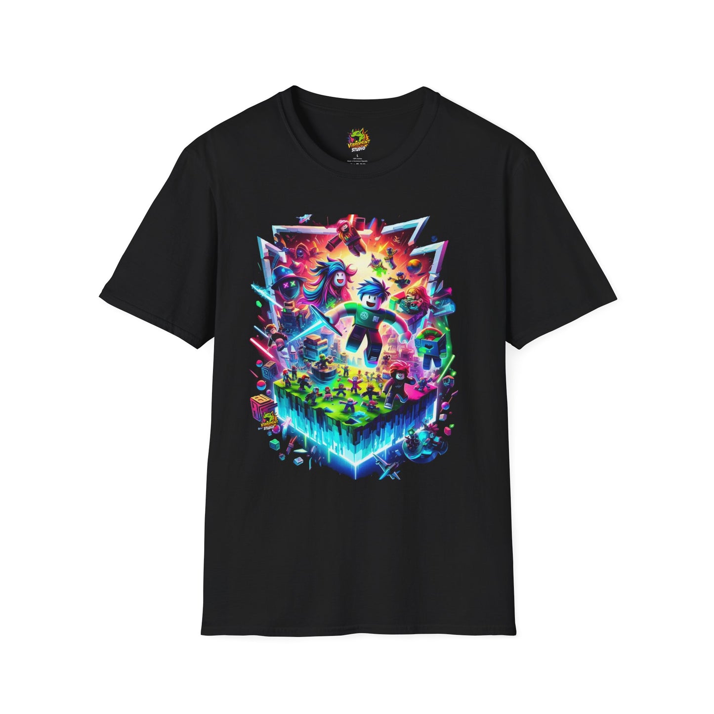 Cool Roblox Graphic Tee for Boys & Girls | Roblox Game Lover T-Shirt | Roblox Kids Clothing | Fun Roblox Gift - High Quality Image