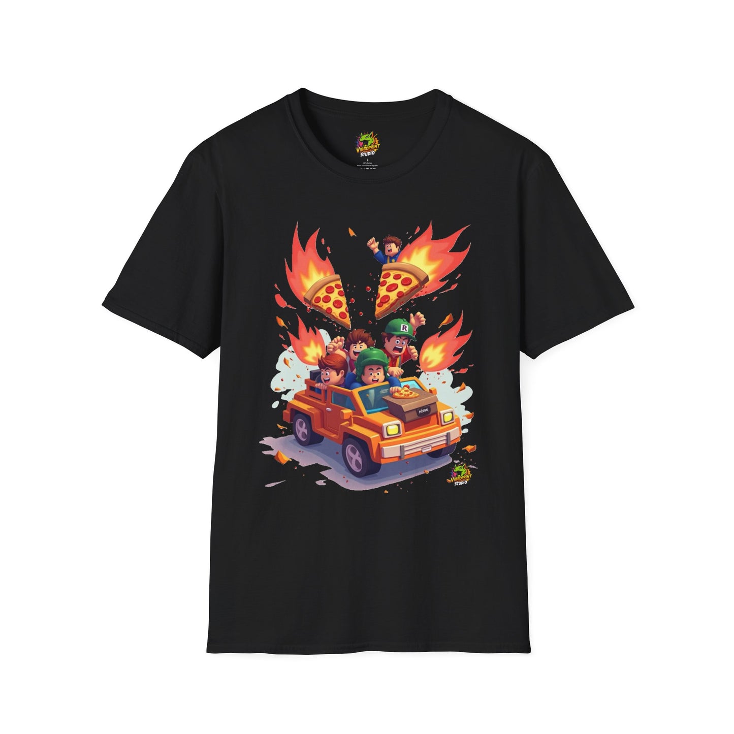 Roblox T-Shirt: 3D Memes Graphic Tee with Roblox Logo - Vibroprint Studio Design